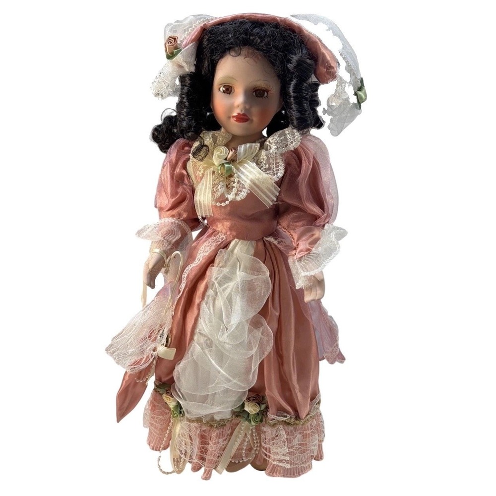 Cathay Collection Kaylee Porcelain Doll Limited Edition 194/5000 Pink Dress 16in
